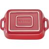 Plat de cuisson four 20 x 15 cm, rouge, céramique, Staub