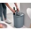 Poubelle GORECYCLE 30109 14 l, pour tri des déchets, gris, Joseph Joseph