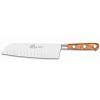 Couteau Santoku PROVENCAO 18 cm, rivets en acier inoxydable, marron, Lion Sabatier