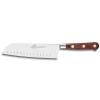 Couteau Santoku SAVEUR 18 cm, rivets en laiton, marron, Lion Sabatier