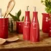 Bouteille d'huile 250 ml, set de 2 pc, rouge, céramique, Staub
