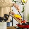 Spatule turner WOK 31 cm, marron, silicone, Staub