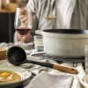 Louche 31 cm, marron, silicone, Staub