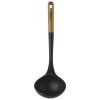 Louche 31 cm, marron, silicone, Staub