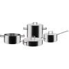 Batterie de cuisine CONVIVIO, set de 4 pc, avec couvercles, acier inoxydable, Alessi