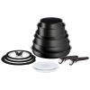 Batterie de cuisine INGENIO UNLIMITED L7639002, set de 13 pc, noir, aluminium, Tefal