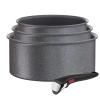 Batterie de cuisine INGENIO NATURAL FORCE L3969002, set de 4 pc, gris, aluminium, Tefal