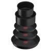 Batterie de cuisine INGENIO BLACK STONE L3998802, set de 8 pc, noir, aluminium, Tefal