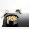Batterie de cuisine INGENIO BLACK STONE L3998802, set de 8 pc, noir, aluminium, Tefal