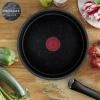 Batterie de cuisine INGENIO BLACK STONE L3998802, set de 8 pc, noir, aluminium, Tefal