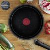 Batterie de cuisine INGENIO BLACK STONE L3998702, set de 7 pc, noir, aluminium, Tefal