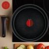 Batterie de cuisine INGENIO BLACK STONE L3998902, set de 4 pc, noir, aluminium, Tefal