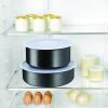 Batterie de cuisine INGENIO BLACK STONE L3998902, set de 4 pc, noir, aluminium, Tefal