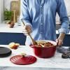 Faitout AIR E2544655 24 cm, 4,7 l, rouge, Tefal