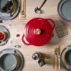 Faitout AIR E2544655 24 cm, 4,7 l, rouge, Tefal