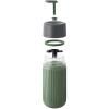 Mug de voyage 340 ml, gris, verre, Black+Blum