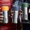 Mug de voyage 340 ml, orange, acier inoxydable, Black+Blum