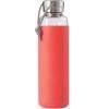 Bouteille d'eau 600 ml, corail, verre, Black+Blum
