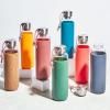 Bouteille d'eau 600 ml, gris, verre, Black+Blum