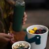 Bouteille d'eau 600 ml, olive, verre, Black+Blum