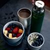 Bouteille d'eau 600 ml, olive, verre, Black+Blum