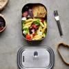 Lunchbox 1 l, orange, acier inoxydable, Black+Blum
