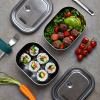 Lunchbox 1 l, marine, acier inoxydable, Black+Blum