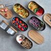 Lunchbox 1 l, gris, acier inoxydable, Black+Blum