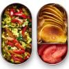 Lunchbox 1 l, gris, acier inoxydable, Black+Blum