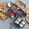 Lunchbox 1 l, gris, acier inoxydable, Black+Blum