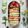 Lunchbox 1 l, gris, acier inoxydable, Black+Blum