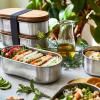 Lunchbox 1 l, gris, acier inoxydable, Black+Blum
