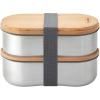 Lunchbox 1 l, gris, acier inoxydable, Black+Blum