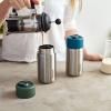 Mug de voyage 340 ml, marine, acier inoxydable, Black+Blum