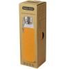 Bouteille d'eau 600 ml, orange, verre, Black+Blum