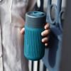 Mug de voyage 340 ml, marine, verre, Black+Blum