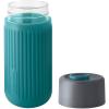 Mug de voyage 340 ml, marine, verre, Black+Blum