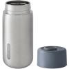 Mug de voyage 340 ml, gris, acier inoxydable, Black+Blum