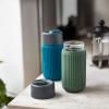 Mug de voyage 340 ml, olive, verre, Black+Blum