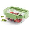Boîte de conservation pour aliments 370 ml, rectangulaire, en verre, Lékué