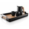 Plateau de service NORDIC KITCHEN 50 x 35 cm, noir, plastique/bambou, Eva Solo
