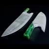 Couteau de chef THE KNIFE JADE DAMASCUS 26 cm, vert, Güde