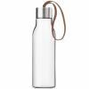 Bouteille d'eau 500 ml, sangle mocca, plastique, Eva Solo
