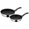 Ensemble de poêles DEVIL, set de 2 pc, argenté, acier inoxydable, WMF