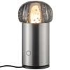 Lampe de table sans fil IRIS 18 cm, LED, argent, aluminium, Blomus