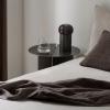 Lampe de table sans fil IRIS 18 cm, LED, gunmetal, aluminium, Blomus