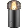 Lampe de table sans fil IRIS 18 cm, LED, gunmetal, aluminium, Blomus