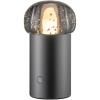 Lampe de table sans fil IRIS 18 cm, LED, gunmetal, aluminium, Blomus
