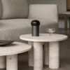 Lampe de table sans fil IRIS 18 cm, LED, gunmetal, aluminium, Blomus