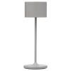 Lampe de table sans fil FAROL MINI 19,5 cm, LED, blanc, gris satélite, Blomus